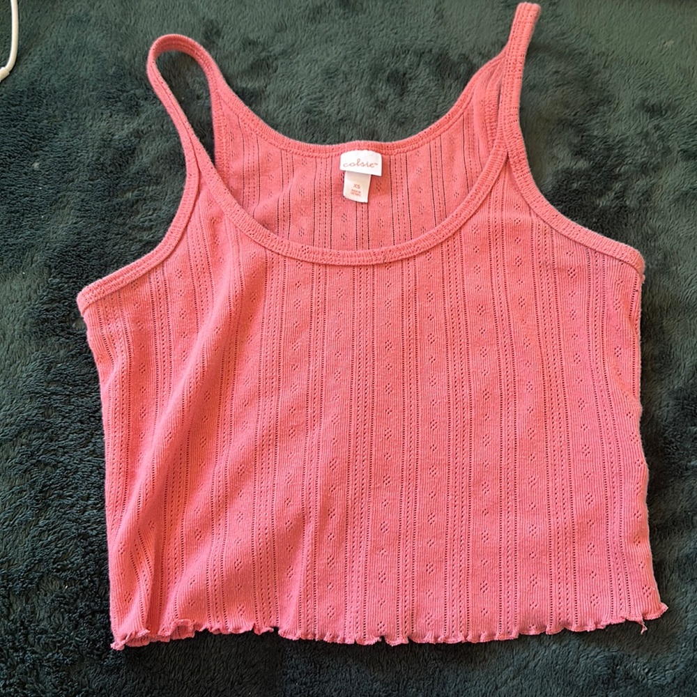 Target pink tank! Cute floral design